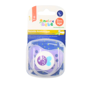 Notre Bébé Succette Anatomique Nuit 2eme Age +6mois Maroc