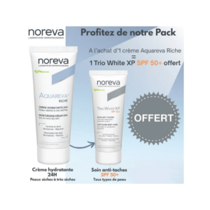 Noreva Aquareva Duo Pack Creme Riche 40ml+Triowhite XP Spf50+ 40ml Maroc