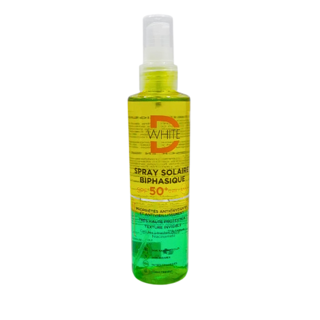 Dwhite Spray Solaire Biphasique spf50+ 200ml Maroc