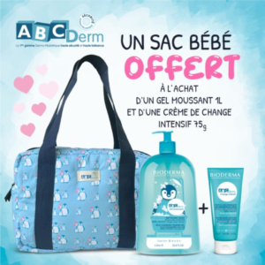 ABCDerm Gel Moussante 1L + Creme de Change Intensif 75g SAC Maroc