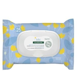 Klorane Lingettes nettoyantes douces pour le corps au Calendula apaisant – Bébé – Peau normale à sèche 25 unités Maroc