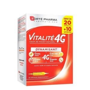 Forté Pharma Vitalité 4g Dynamisant – 20 Ampoules +10 offertes Maroc