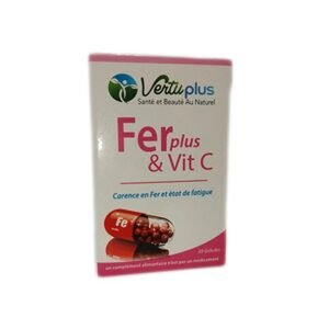 Vertu Plus FERplus & vit C 30 GELULES Maroc