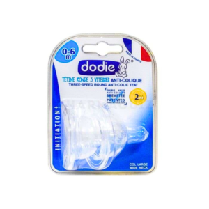 Dodie Tetine Initiation+ 3 Vitesse Anti-Colique D2 0-6m Maroc