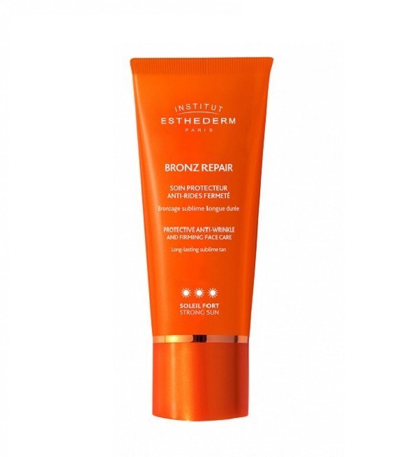Institut Esthederm Bronz Repair Soin Protecteur Teinté Anti-Rides Fermeté Soleil Fort 50 ml Maroc