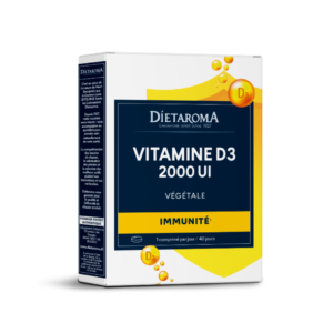 Dietaroma Vitamine D3 2000UI Vegetale 40comprimes Maroc