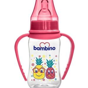 Bambino biberon naturel avec poigne +0m 150ml Ref T065 Maroc