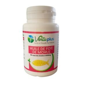 Vertu Plus Huile de foie de morue 500mg 90 capsules Maroc