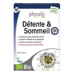 Physalis Detente Et Sommeil 45 comprimes Maroc