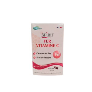 Spirit Fer & vitamine C 30 Gelules Maroc