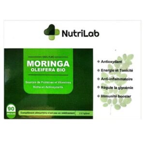 Nutrilab Moringa Oleifera Bio 500mg 90 Gelules Maroc