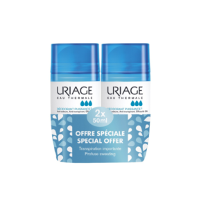 Uriage Eau Thermale Deodorant Puissance 2x50ml Pack Maroc