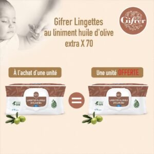 Gifrer Lingettes Bébé 70 Pièces + Une Unité Offerte Maroc