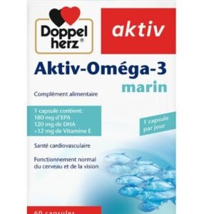 Doppelherz Doppel Herz Aktiv Omega-3 Marin 60 Capsules Maroc