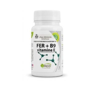 MGD Nature Fer + B9 Vitamine E 60 gelules Maroc