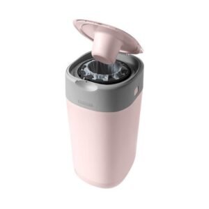 Tommee Tippee Poubelle à Couches Anti-Odeur Twist & Click – Rose Maroc