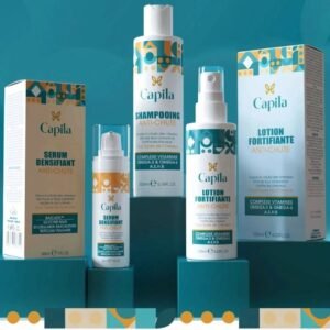 Capila Shampoing 200ml+ Lotion 125ml+ Serum 30ml Pack Anti-Chute Maroc