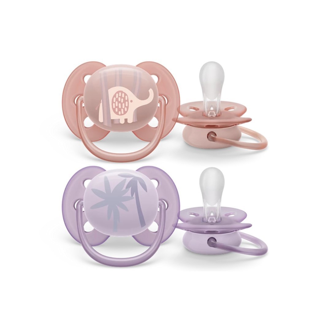 Avent 2 Sucette Ultra Soft 0-6m Girl Scf091/09 Maroc