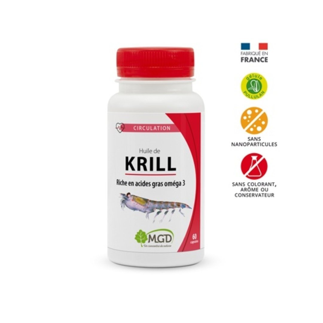MGD Nature Huile de krill 60 capsules Maroc