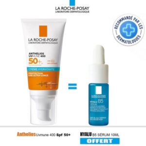 La Roche-Posay La Roche Posay Anthelios Creme Fondante UVMUNE 400 50ml+ Hyalu B5 Mini Offerte Maroc