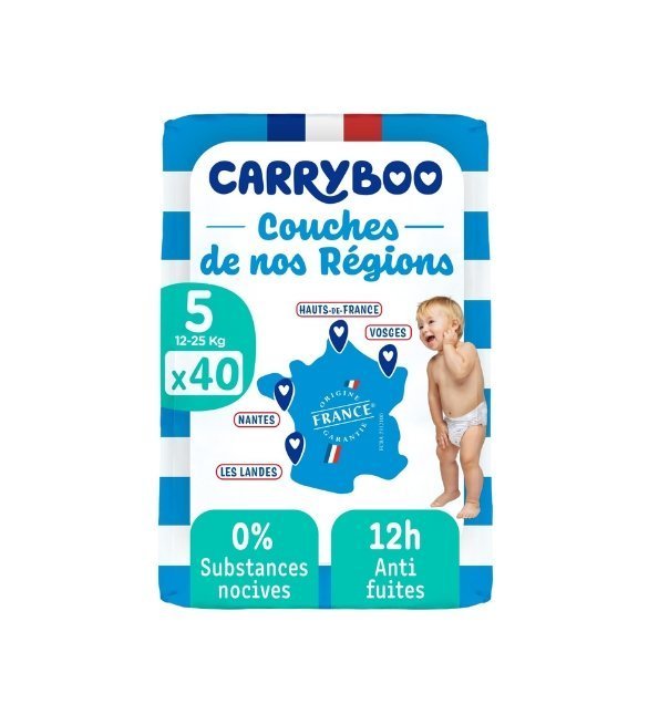 Carryboo COUCHES T5 12-25KG 40 UNITES Maroc