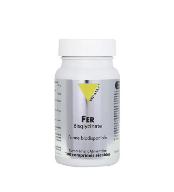 Vit’All+ FER BISGLYCINATE 27MG 100 CAPSULES Maroc