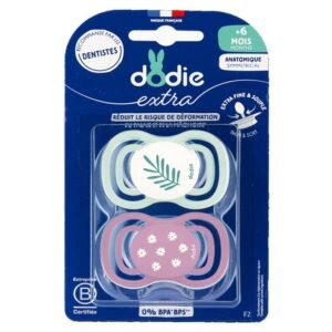 Dodie Sucette +6mois Duo Extra Fine Rose F2 2365 Maroc