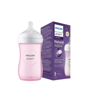 Avent Biberon Natural Response Teat +1m 260ml Scy903 /11 Pink Maroc