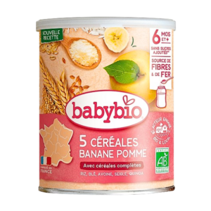 Babybio 5 Cereales Banane Pomme 220g Maroc