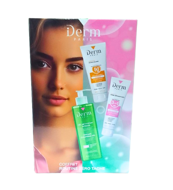 Iderm Coffret Routine Zéro Tache Gel Intense + Crème Dépigmentante + Écran Maroc