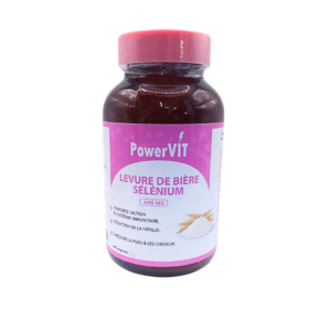 PowerVIT Levure de Biere Selenium 400mg 400 Gelules Maroc