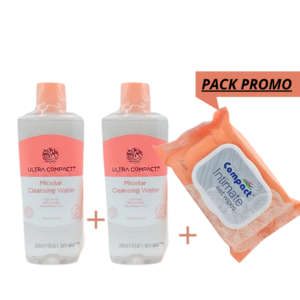 Ultra Compact Eau Micellaire x2 + Lingette Pack Maroc