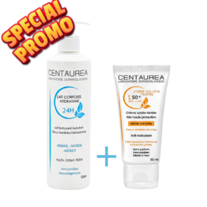 Centaurea Lait Corporel Hydra 200ml +Ecran Teinte Spf50+ 50ml Pack Maroc
