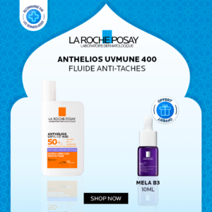 La Roche-Posay La Roche Posay Anthelios Fluide Anti-Taches spf50+ 50ml+Mela B3 Miniature Pack Maroc