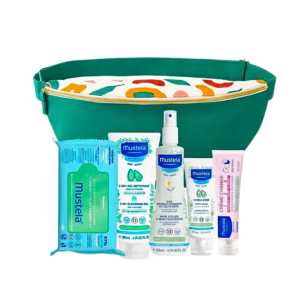 Mustela Sac Banane 2en1+Lingette Nettoyent+Eau Rafraîchissante 200ml+Creme visage+Creme Change Maroc