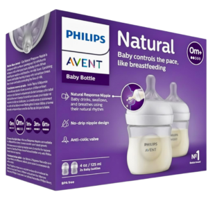 Avent Biberon Natural Avec Tetine +0m 2x125ml SCY900/02 Maroc