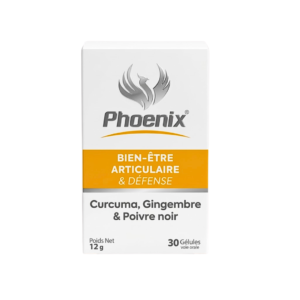 Phoenix Curcuma – Gingembre – Poivre noir 30gelules Maroc