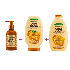 Garnier Ultra Doux Conditioner 200+Shampoing 200ml+Serum 115ml Coffret Maroc