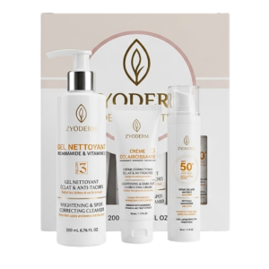 Zyoderm Dermawhite Coffret Éclaircissant Crème + Écran + Gel Nettoyant Maroc
