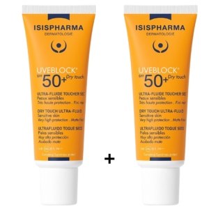 Isispharma Uveblock Dry touch Ultra-Fluide Spf50 2 x 40ml Pack Maroc
