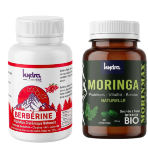 Hydra Plus Berberine 120 Gelule + Moringa 60 Comprmes Pack Maroc
