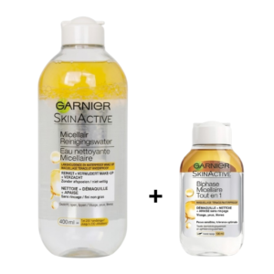 Garnier Micellaire Peaux Sensibles + Micellaire Biphasé 100ml Duo Pack Maroc