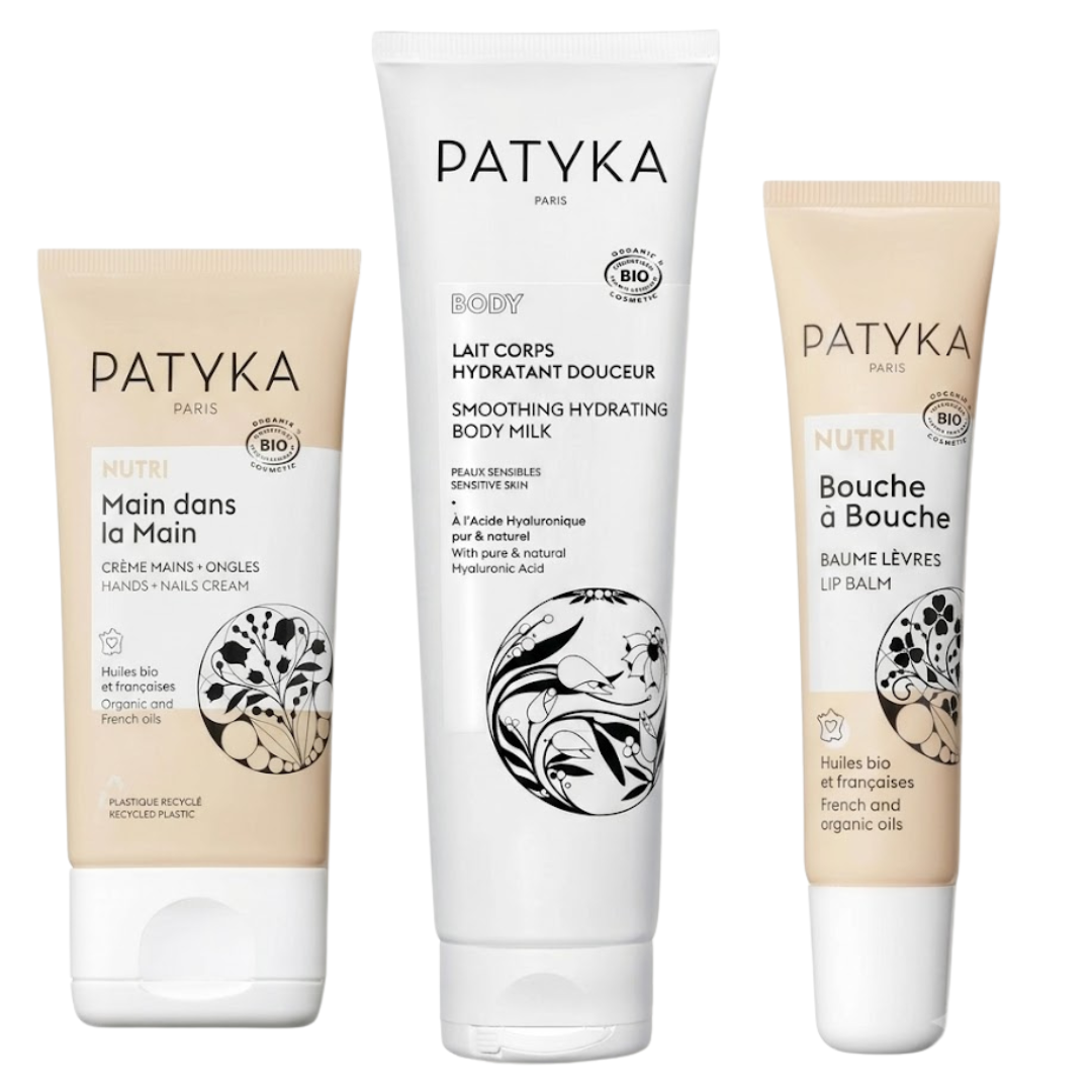 Patyka Lait Corps+Nutri mains+Nutri Bouche Coffret Maroc