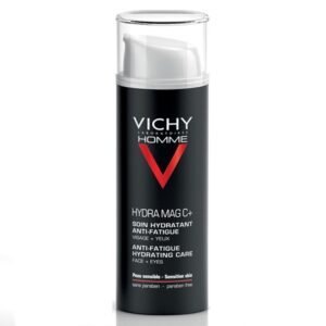 Vichy Homme Hydra Mag C+ Soin Hydratant Anti-Fatigue Visage et Yeux Sensibles | 50ml Maroc