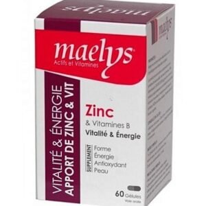 Maelys Zinc et Vitamines B – 60 Gélules Maroc