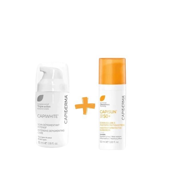 Capiderma Capiwhite HQ 35ml+ Capisun Ecran Invisible PACK Maroc