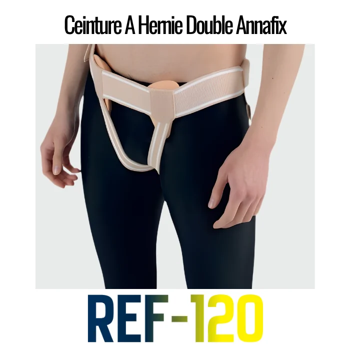 Annafix Ceinture A Hernie Double REF-120 Maroc