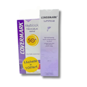 Covermark luminous Eclaircissant+Rayblock Ecran Normal Invisible Pack Maroc