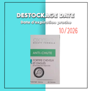 Oxyskin Anti-Chute 60 Gélules – DESTOCKAGE DATE Maroc