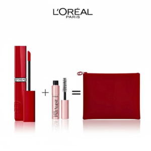 L’Oréal Paris L’Oreal Paris Laque Resistance 420 Rouge+Mini Lash Paradise +Trouse Rouge Pack Maroc